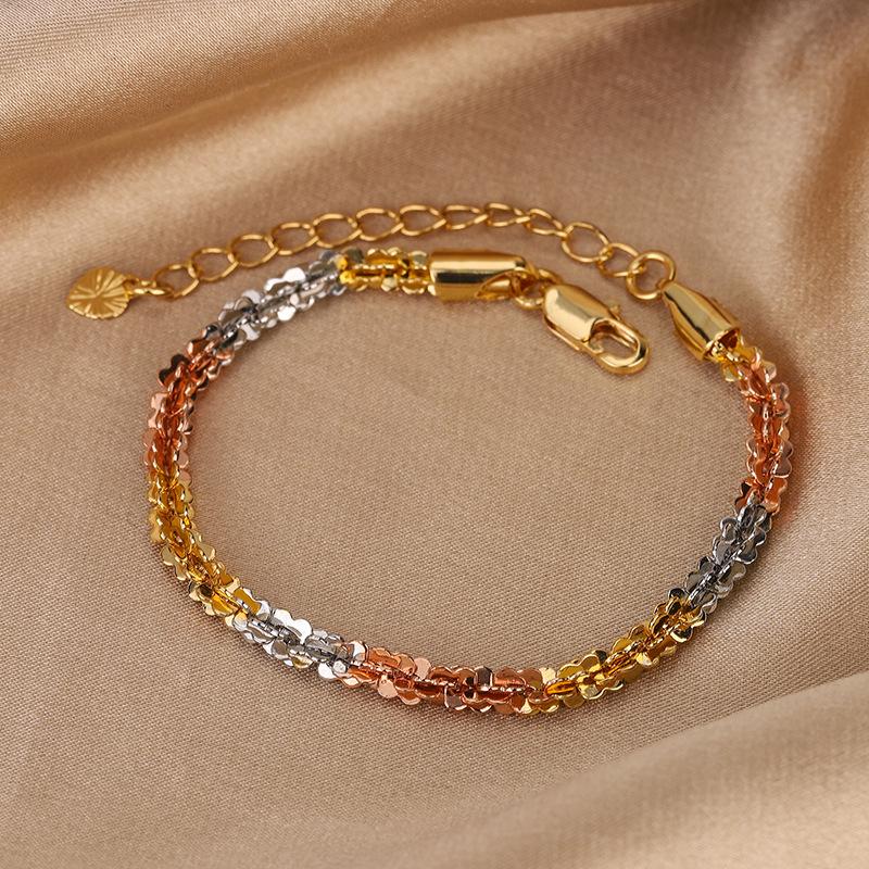 

Модный ретро-браслет-цепочка в кубинском стиле с винтажным оттенком, идеальный выбор для аксессуаров в стиле бохо-шик