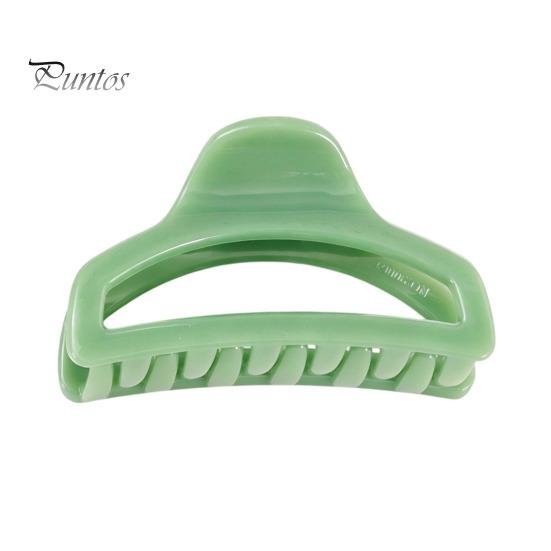 Non-slip Hair Clip Back Head Claw, Hollow Design Shark with Anti-slip Thick Claw Teeth, Lightweight Acrylic Shower for Long Macaron Color