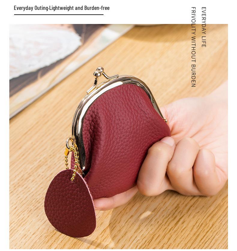 2024 Premium Leather Women's Coin Purse - Top Layer Cowhide Mini Storage Bag