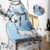 Easter Peach Tree Bunny Eggs Tulle Curtains For Living Room Sheer Curtain For Bedroom Kitchen Blinds Voile Curtains