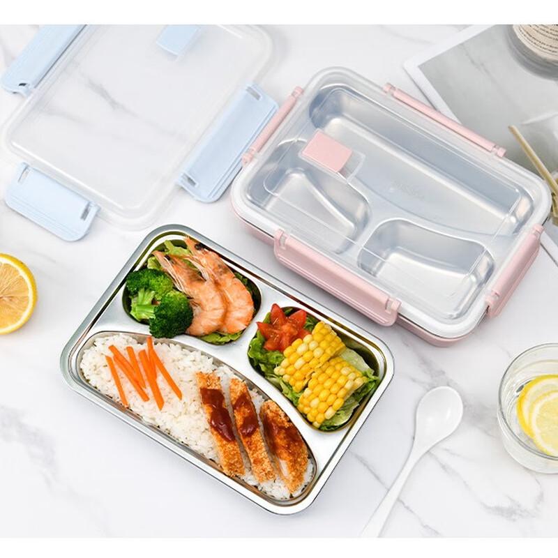 ZISIZ Rectangular Lunch Box with Handle