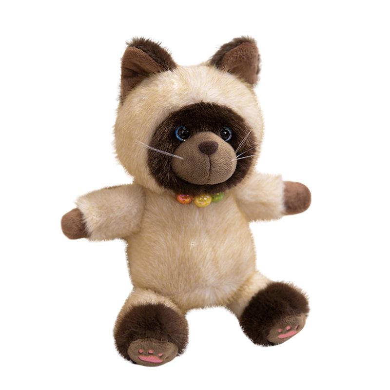 Adorable Siamese cat doll plush toy kitten cat doll children's company soothing doll