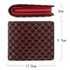 Inden Wallet 2803 Takane Black Deerskin x Red Lacquer Mount Fuji Pattern [Inden-ya] Bi-fold