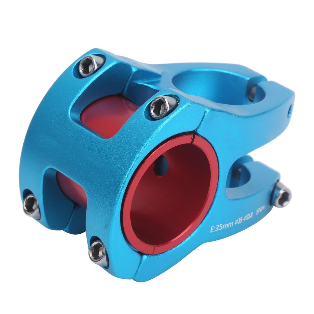 LUNJE Mountainbike Vorbau Fahrrad Kurzer Lenker Aluminiumlegierung Vorbau 31.8 35x35mmBlau