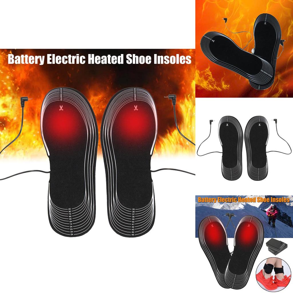 Heated Shoe Insoles With Carbon Fiber Material And Usb Rechargeable Battery Pack For Winter