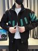 Trendy Men's Street-Style Jacket: High-End Korean Casual with Letter Design, Perfect for Spring and Autumn.