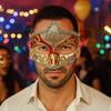 Halvmasker Halloween Masker Fest Cosplay Rekvisita Venedigmask Personlighet Glittrig Mask Dam