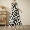 Sleeveless Plus Size Cotton Vintage New In Dresses for Women Casual Loose Long Summer Dress