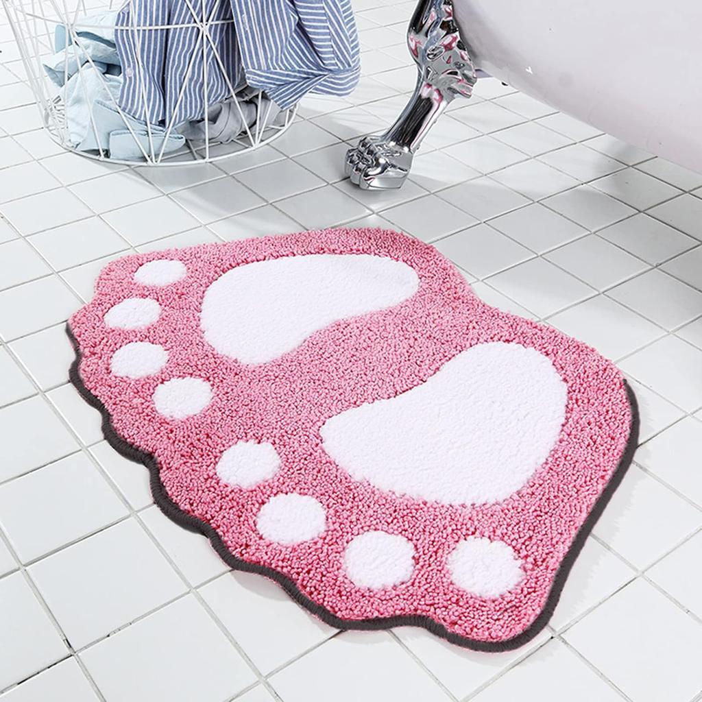 1pc Ultra-Soft Polyester Bath Mat with Non-Slip Rubber Backing - Machine Washable, Super Absorbent, Comfortable Shower Carpet for Home, Kitchen