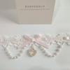 Collier ras-du-cou Lolita Rose Dentelle Nœud Perles Franges Pendentif Cœur pour Femmes Y2K Princessse Gothique Collier Cosplay Bijoux de Fête
