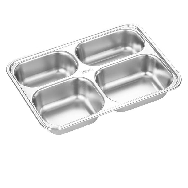 ZLIII 304 Stainless Steel Divided Meal Tray