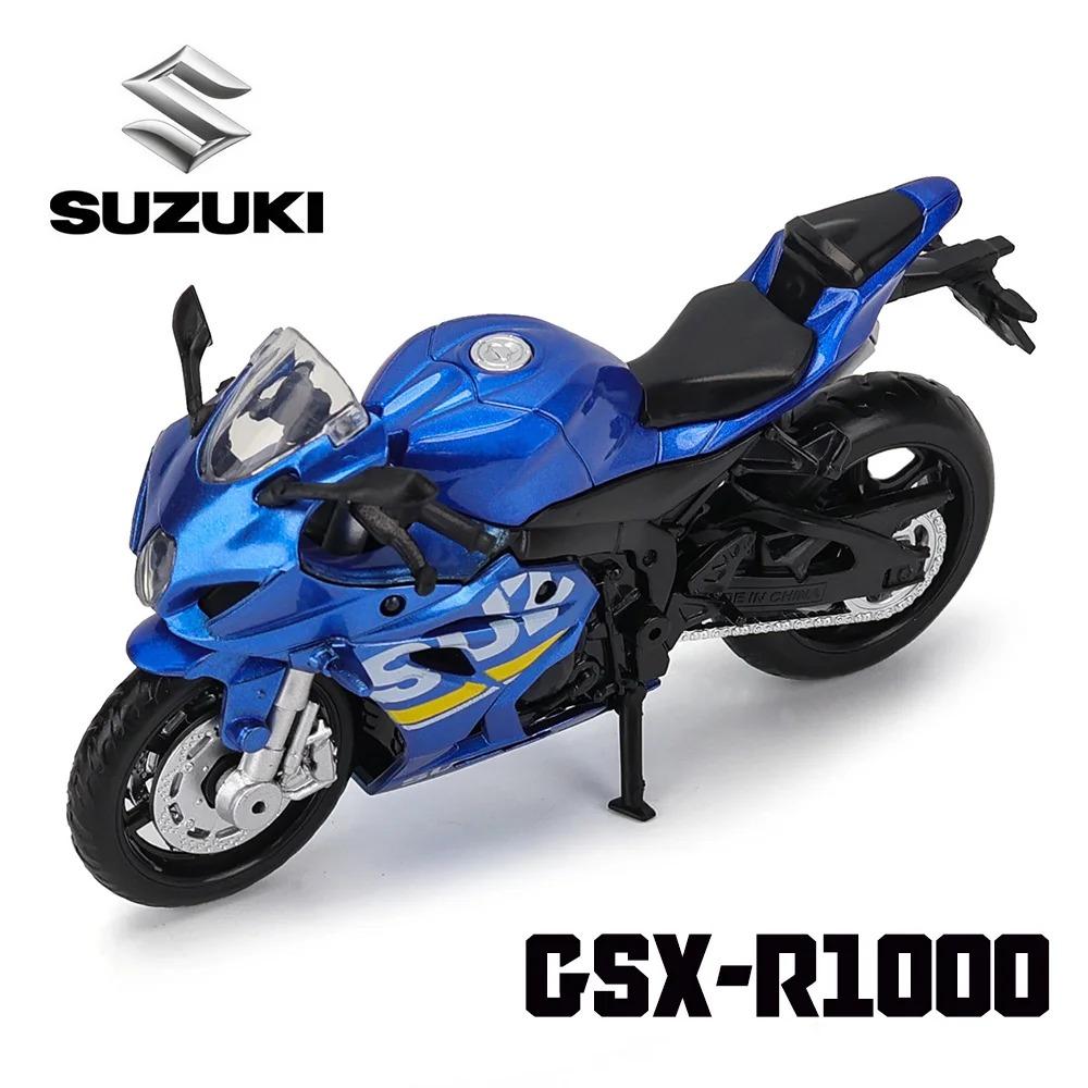 MSZ 1:18 Suzuki GSX-R1000 základní slitina tlakově litý model motocyklu, hračka dárek, statický model motocyklu z tlakově litého kovu