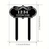 Metal Sign Custom Number Plate Personalized Garden Decor Housewarming Gift Outdoor Patio Marker