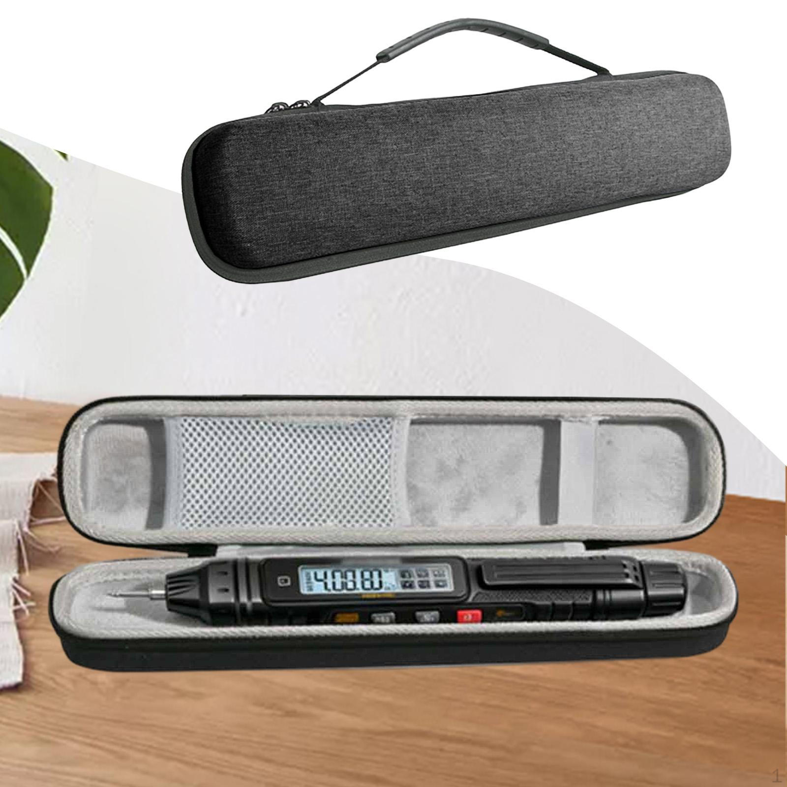 

Multimeter Hard Carrying Case Tester Pouch Box Container with Handle Pen Storage for Family