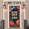 Willkommen zurück zur Schule Banner Hintergrund für Klassenzimmerdeko Kinder Schulfest Veranstaltung Hintergrunddekorationen Foto-Requisiten
