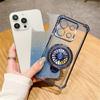 Shockproof Phone Case For Xiaomi Redmi Note 14 Pro Plus 14C 4G 5G 14T POCO X7 Pro Rotate Gyroscope Stand Gradient Glitter Cover
