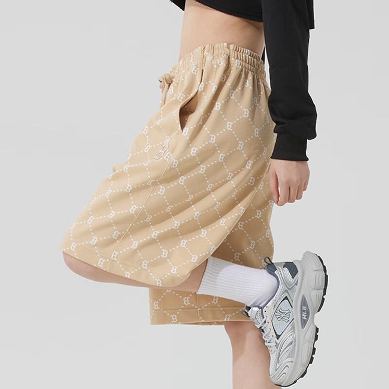 MLB All Over Print Knitted Breathable Lace-Up Casual Shorts Unisex Shorts 3ASPM0153-43BGL