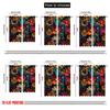 2D Flat Printing 2pcs Window Curtains Vintage Floral Durable Polyester  Without Electricity Birthday Party Perfect for Indoor