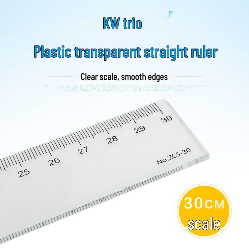 KEDE YOU Transparent Plastic Straight Ruler