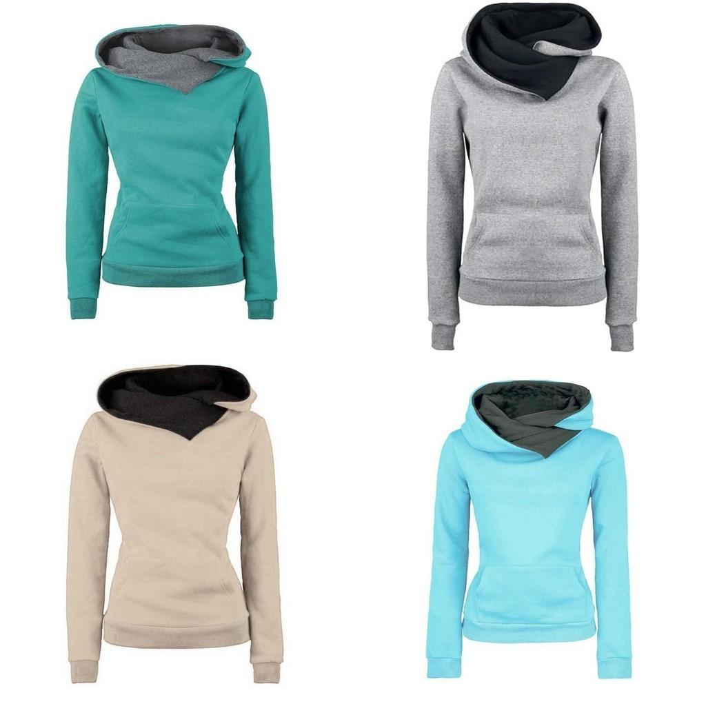 Stylish Women's Hooded Pullover Coat Tops Perfect For Autumn And Winter Seasons