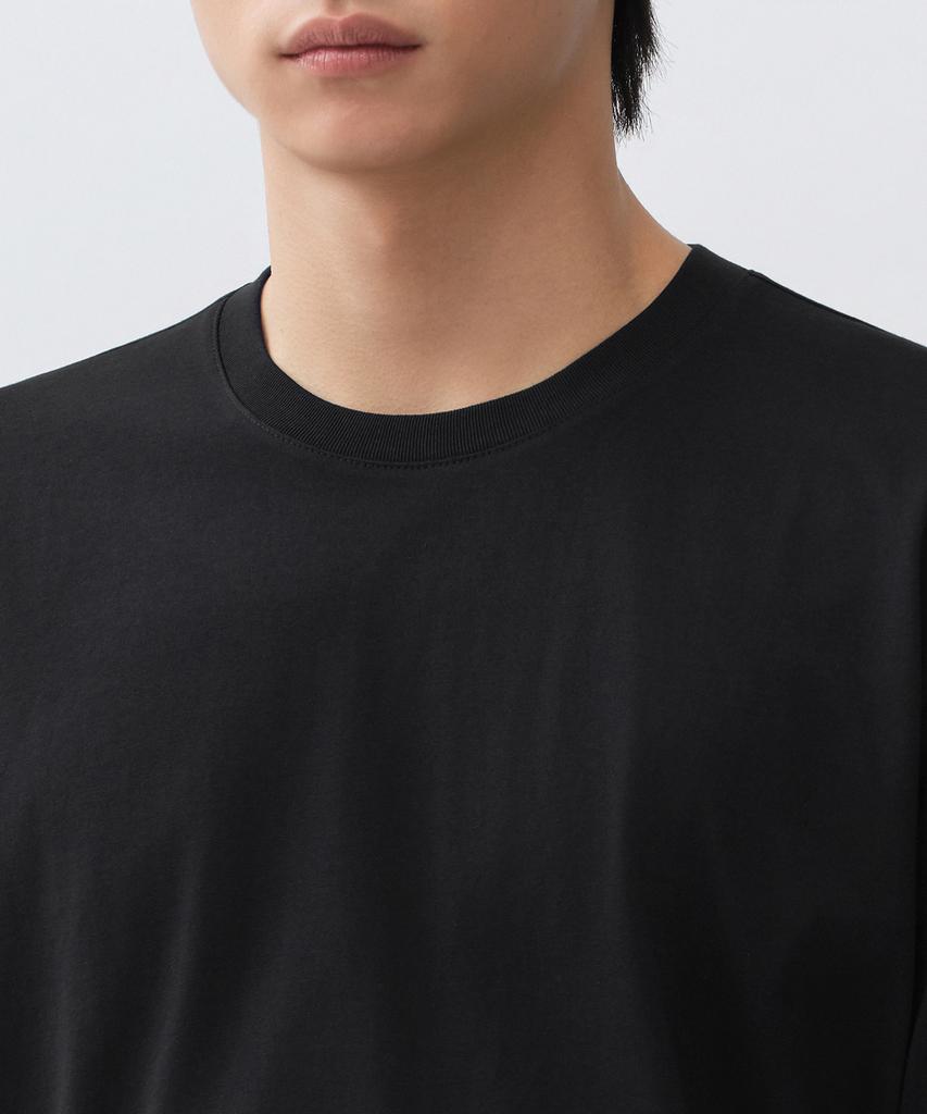 MUSINSA STANDARD [Cooltandard] Regular Crew Neck T-Shirt [Black]