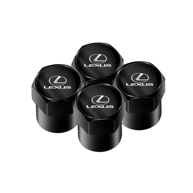 4 vnt. automobilio ratlankių padangų ventilių dangtelių dulkių priedai, skirti „Lexus ES240 ES250 ES350 IS250 IS300 RX270 NX300 RX300 RX350 SL430 CT200“