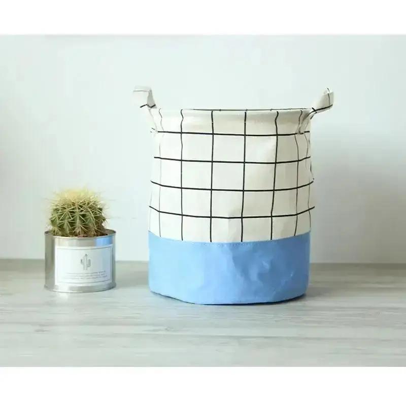1 Pcs Cotton And Linen Cloth Art Laundry Basket Environmental Protection Picnic Basket Toy Classification Basket Storage