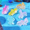 5Pcs Cute Mini Little Goldfish Ornaments Landscape Decoration Miniature Figurines Creative Diy Home Decoration Accessories Gifts