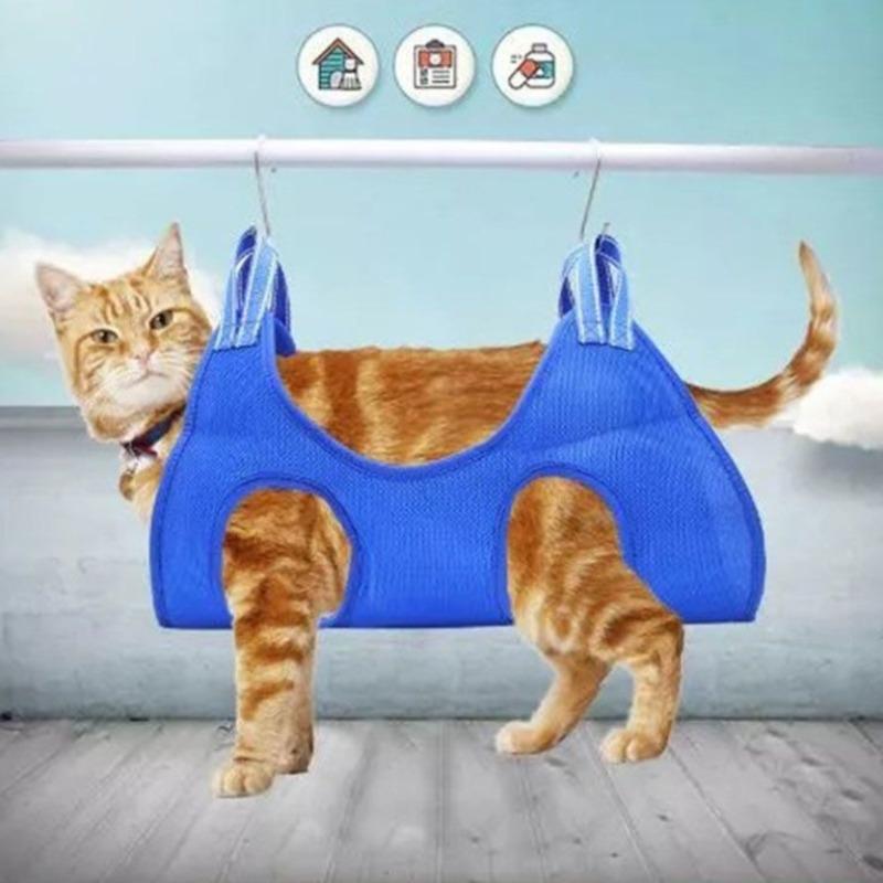 Pet Grooming Hammock Small Medium Cat Dogs Bath Care Accessories Nail Trimming Ear Cleaning Grooming Breathable Hammock Products