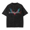 Devil May Cry Dante Manga Washed TShirt DMC Graphic Print TShirts for Men Women Clothing Cotton Oversized Short Sleeve Tees
