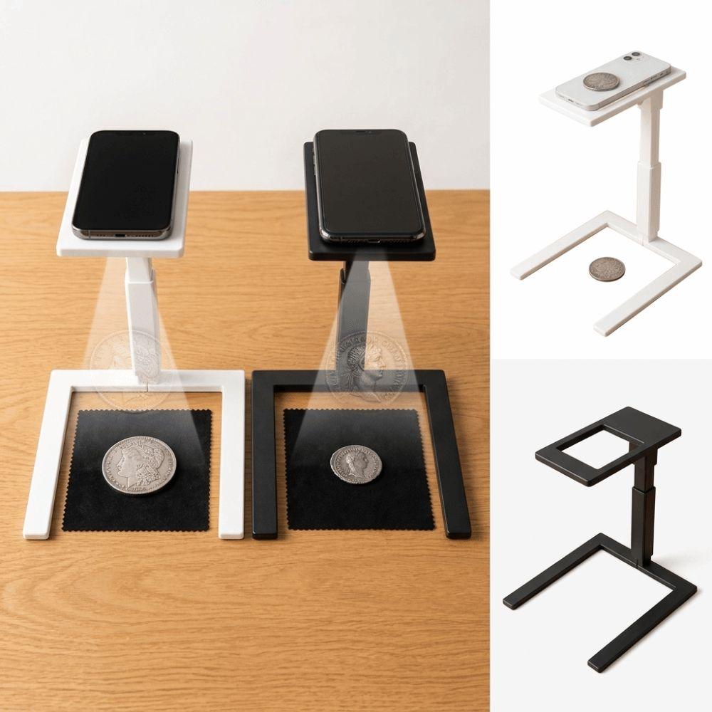 3D Printed Coin Shooting Stand Hollow Top Platform Overhead Shooting Stand  Document Scanning
