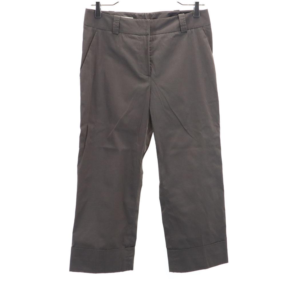 Jil Sander Made In Italy Cropped Pants 36 Brown Women Used