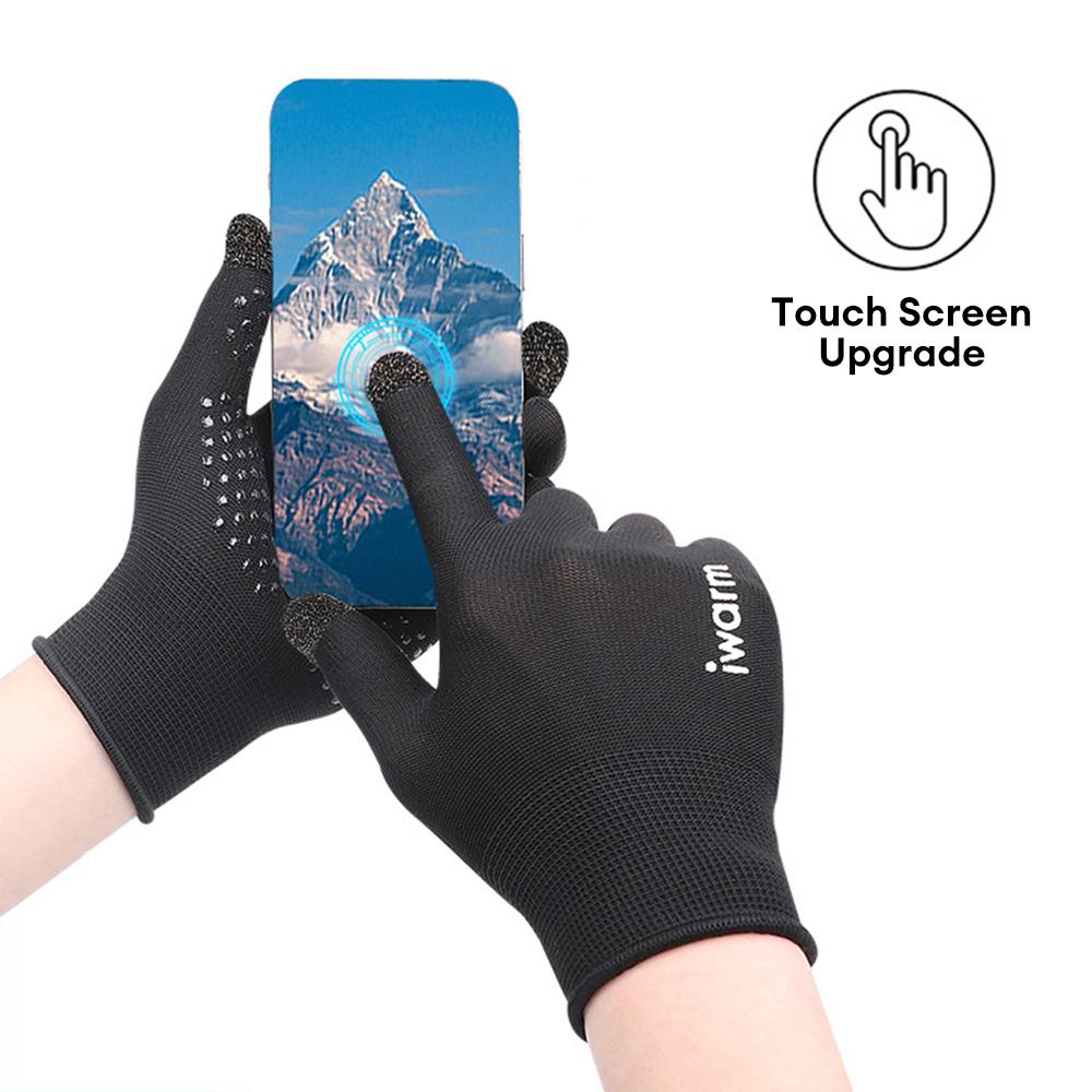 1 Pair Cycling Gloves Anti-Slip Touch Screen Full Finger Gloves Waterproof Breathable Warm Ski Gloves Great For Sports Cycling