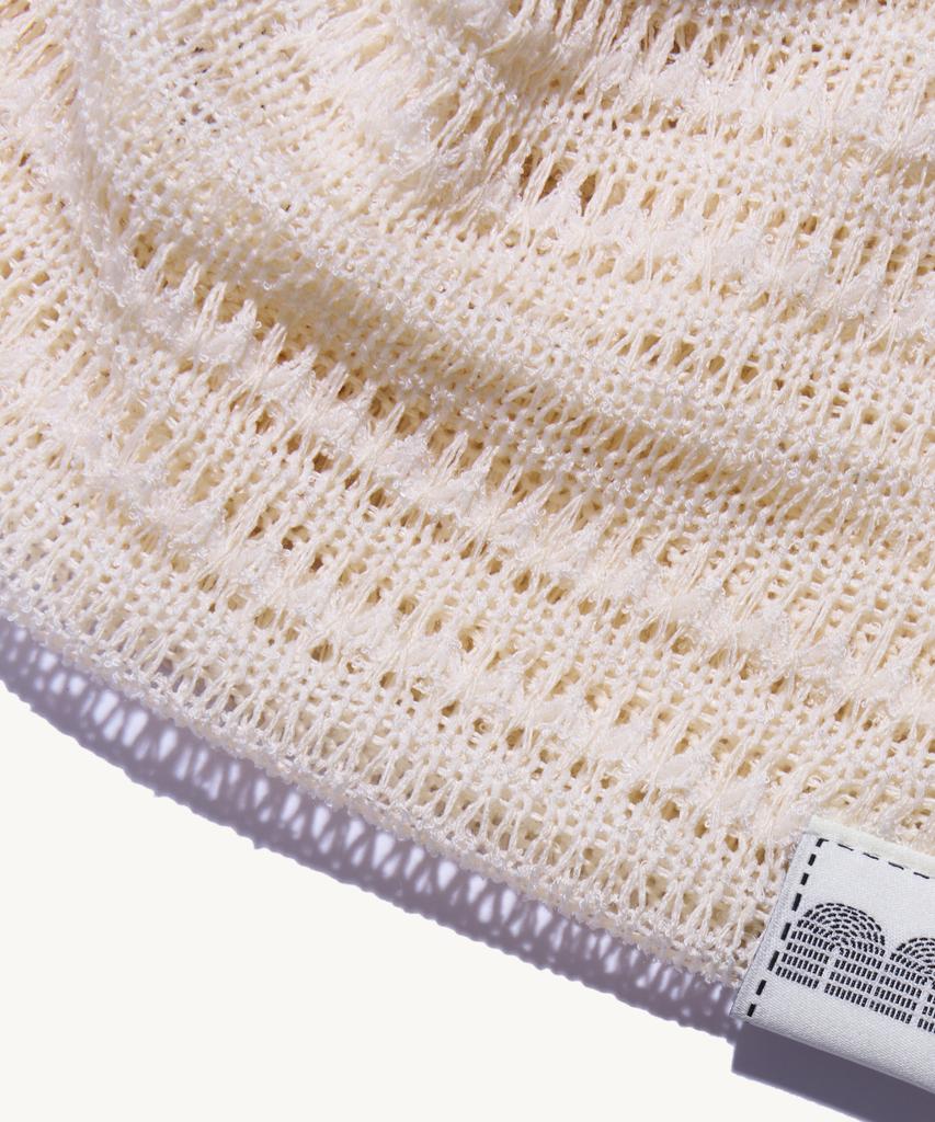 NOT NEW Nn Label Stripe Beanie Cream