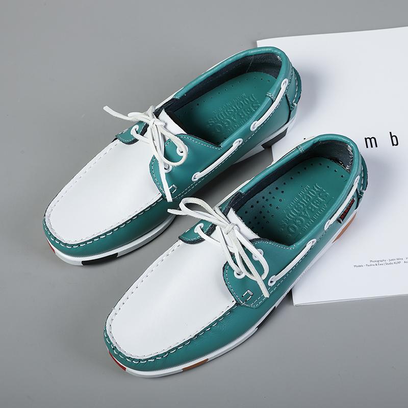 Fashion Fashion Men Comfort Loafers Shoes Outdoor Board Soft Sole Casual Leather Shoes Men Non-slip Sneakers Party Daily Shoes Man Flats