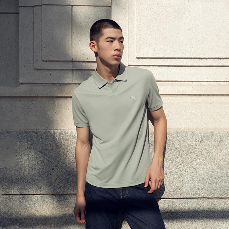 Calvin Klein Polo Shirts Men's Polo Collar Moderate Straight Fit J326349