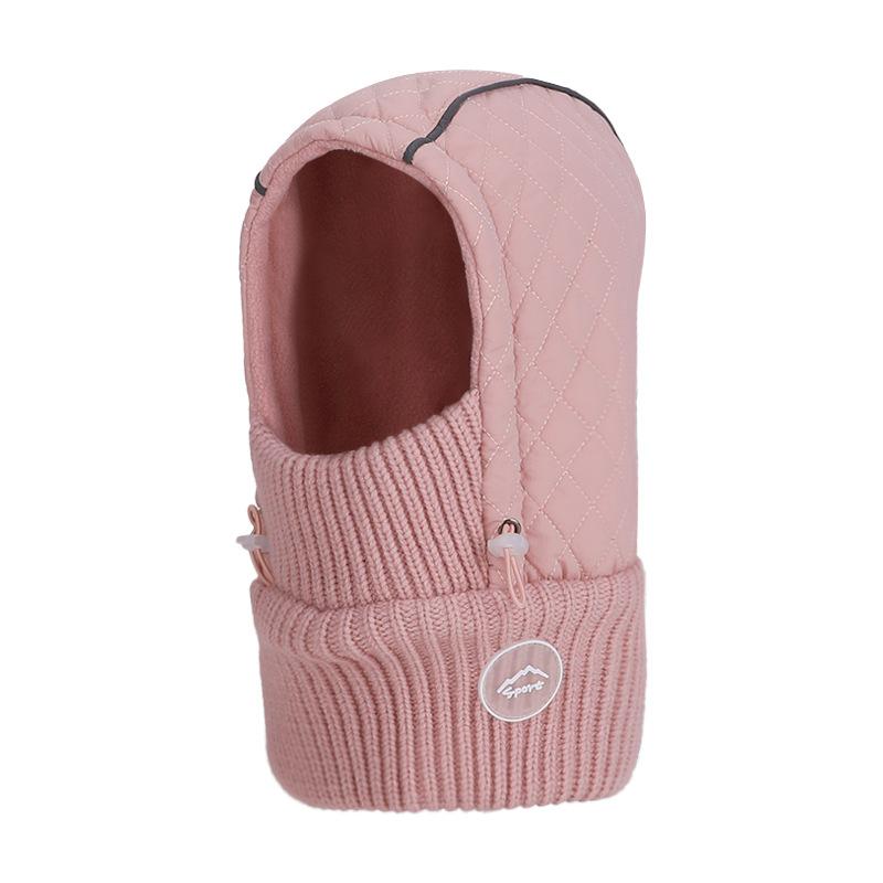 Winter Hat Mask Scarf All-In-One Hat Men's Velvet Warm Pullover Hat Women's Outdoor Cycling Ear Protectors Bomber Hat
