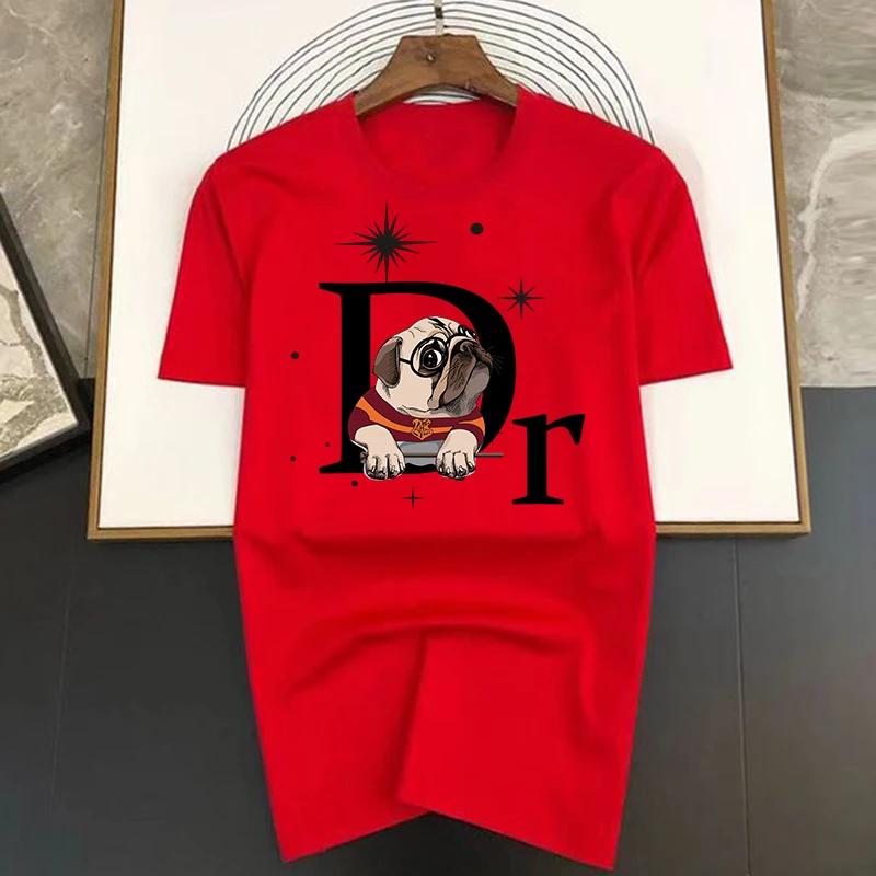 

Футболка с принтом пекинеса для мужчин, модная, женская, брендовая, классическая, спортивная, летняя, свободного покроя, с короткими рукавами S бежевый