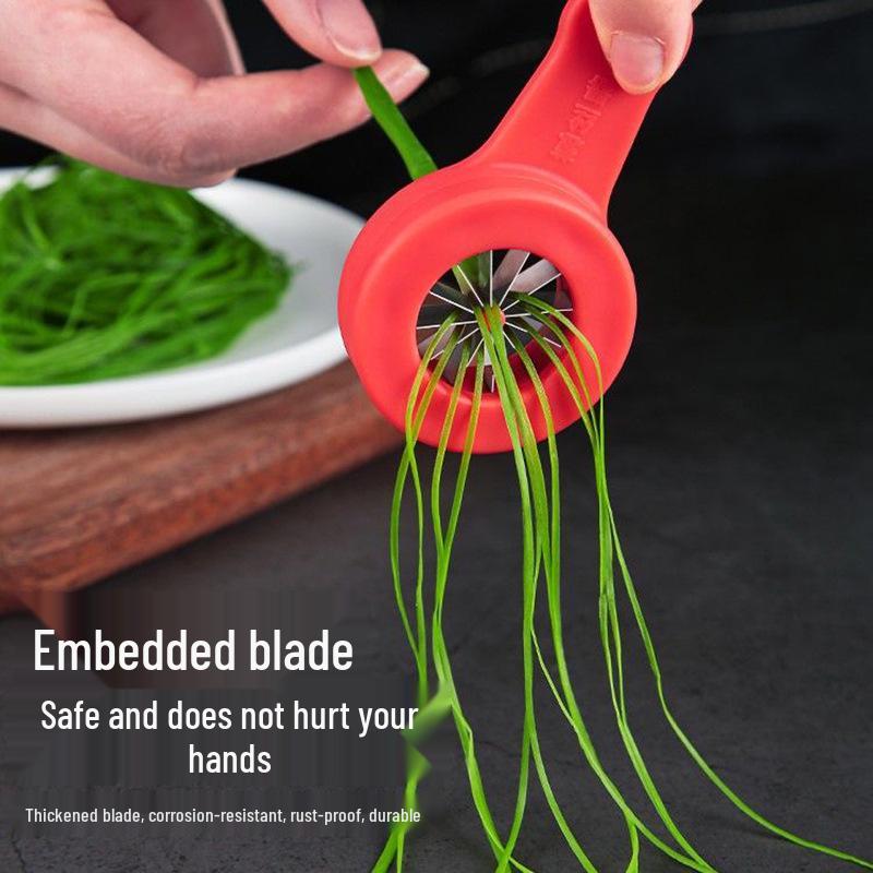 Multifunctional Scallion & Chili Julienne Slicer - Plum Blossom Vegetable Cutter & Shredder