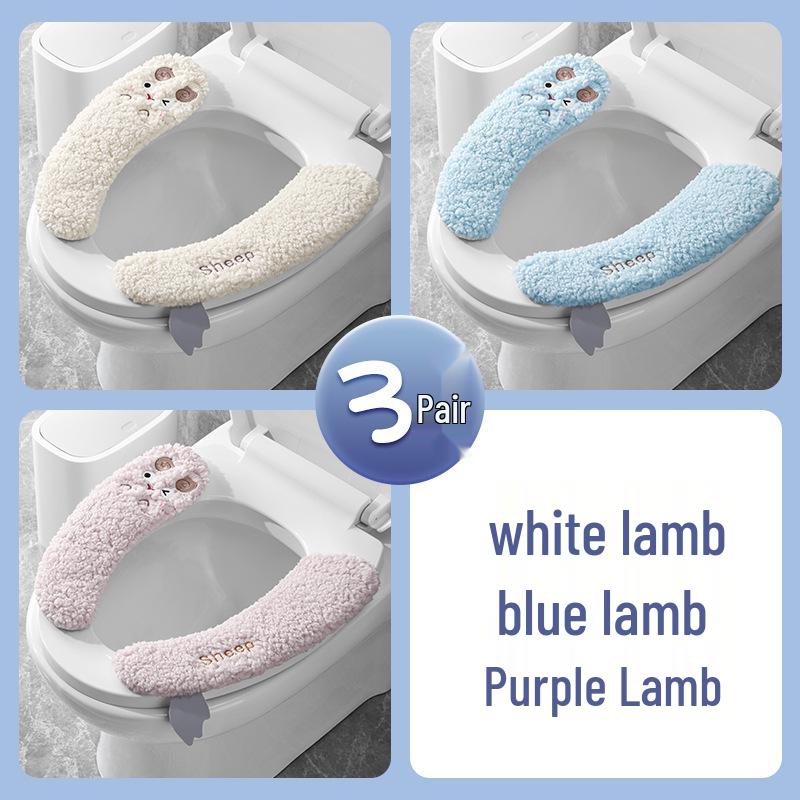 Universelles Cartoon Verdicktes Toilettensitzkissen - Warme Klebepads