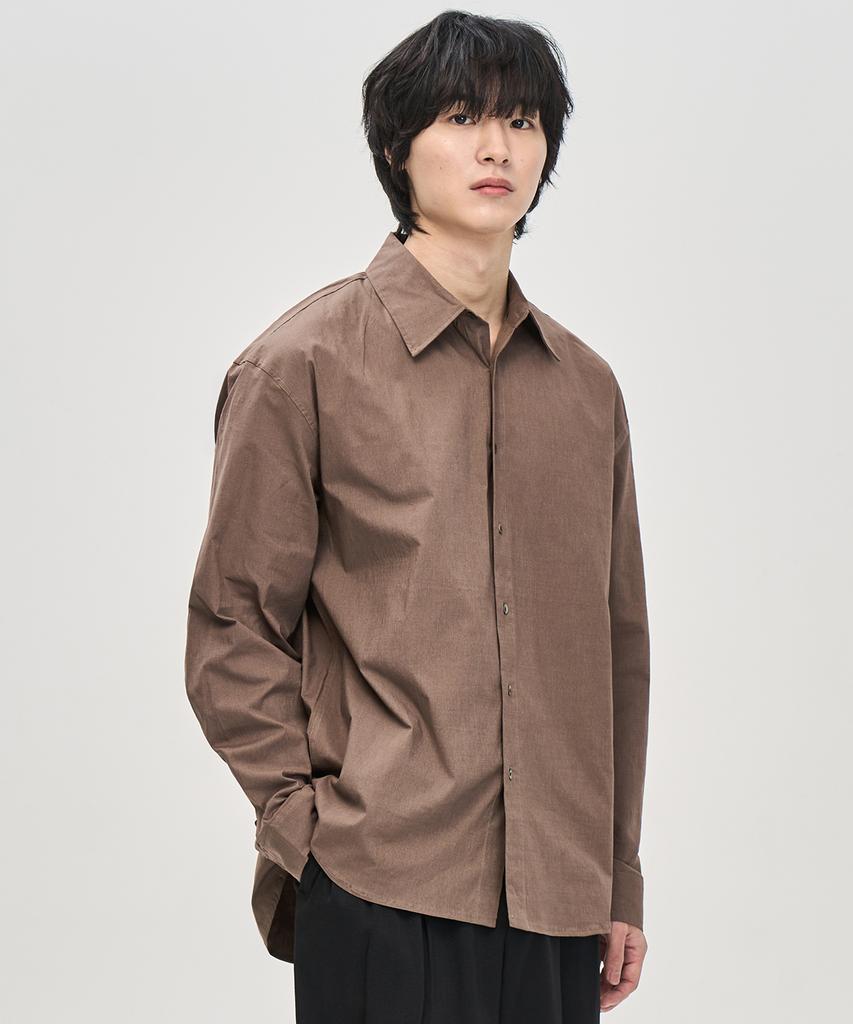 PRAIRIE Comfort Shadow Stripe Shirt (Brown)