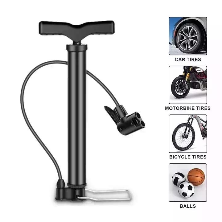 Bike Pump Riding Portable Mini High Pressure Pump 120PSI Bicycle Mountain Road Bike Pump Basketball Toy Inflatable Tube Riding