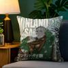 Cartoon Comic V-Vinland Sagapc 3 Pillow Case Natural Linen Pillow Case Double-Sided Decor Sofa Pillowcase Home Decor