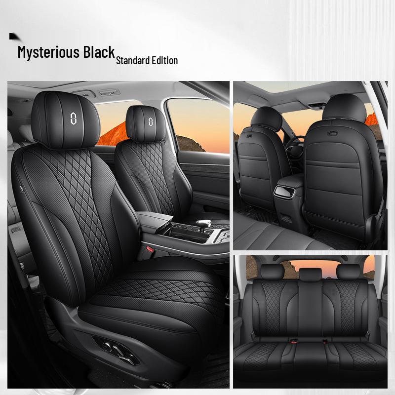 AITO M7 Car Seat Cover: Breathable, Perforated, Universal Fit for 5/6 Seats - All Seasons