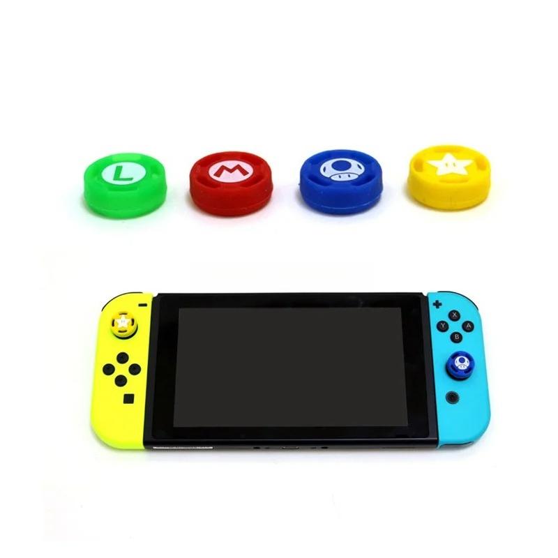4pcs Silicone Analog Joystick Grips for Nintend Switch JoyCon Controller Thumb Sticks Cap for Switch Lite Cover Accessories