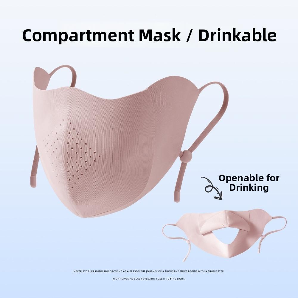 Washable UV Protection Face Mask Lightweight Ice Silk Mask New Sun Mask  for Cycling