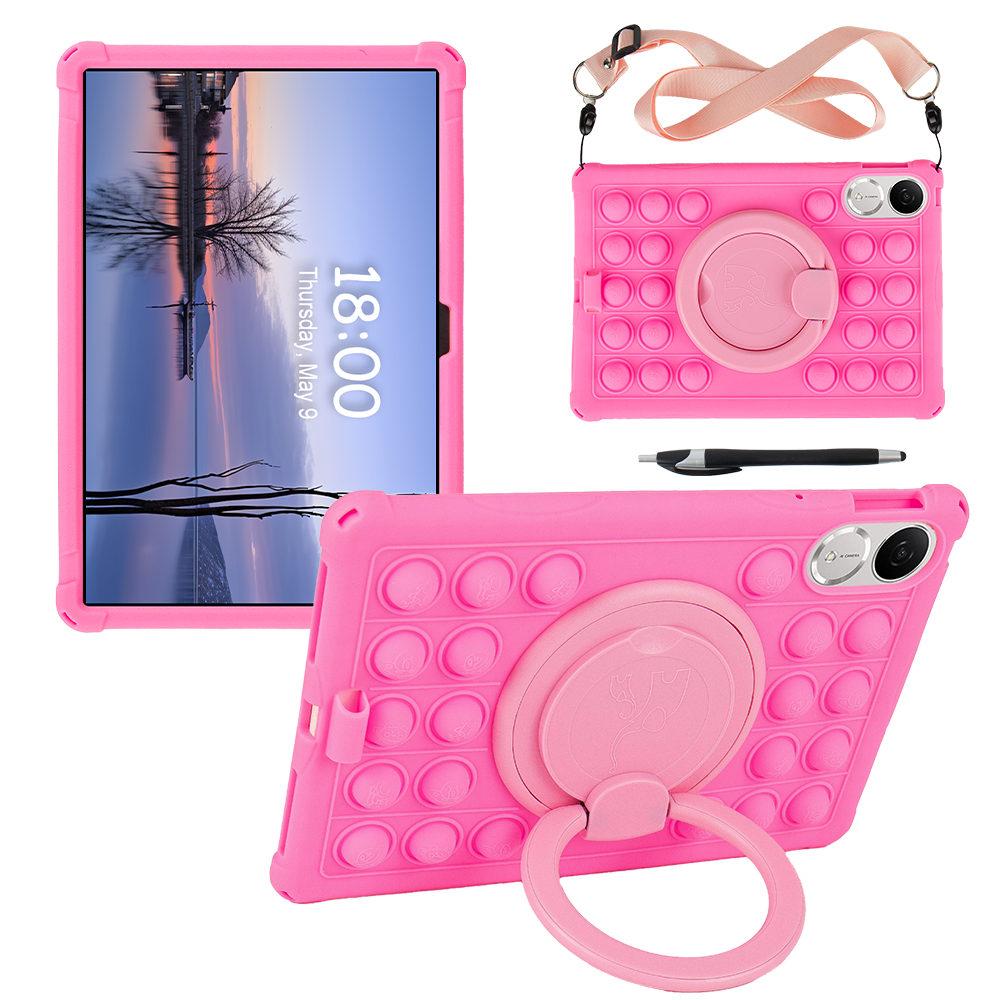 Pouzdro pro Honor Pad V9, Pop-it otočné měkké silikonové pouzdro pro Honor Pad V9 11,5 palce ROL-W00 Bezpečný stojánek pro děti