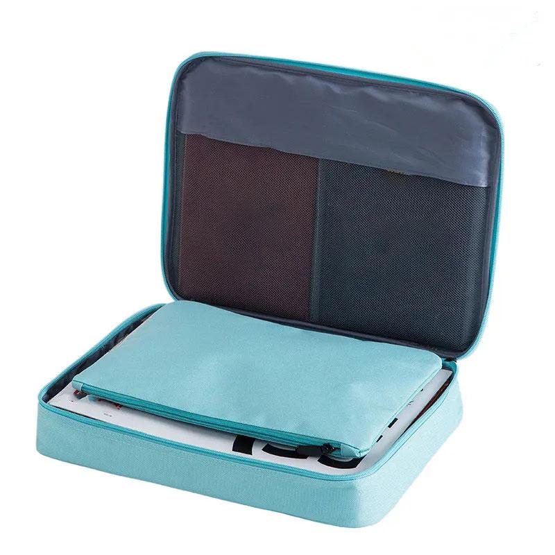Portable Document Storage Bag Multifunction File Organizer for Tickets Certificate Passport Card Storage Case Waterproof Large Capacity Travel Bags