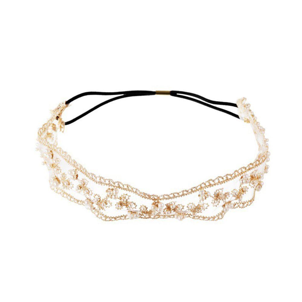 Elegant Scarf Wedding Photography Hair Accessories Lace Headband Net Yarn Ladies Hair Band