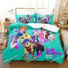 3D Ninjala Cartoon Game Bedding Set Print single Comforter Quilt Bed Cover Duvet Cover Pillow Case 3 Pieces Sets Kids Adult Size